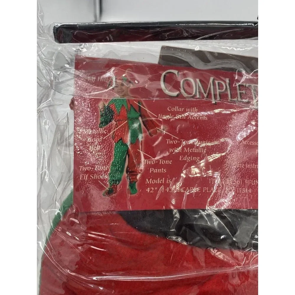 Fun World Youth Unisex Complete Elf Set Large 12-14 New‎